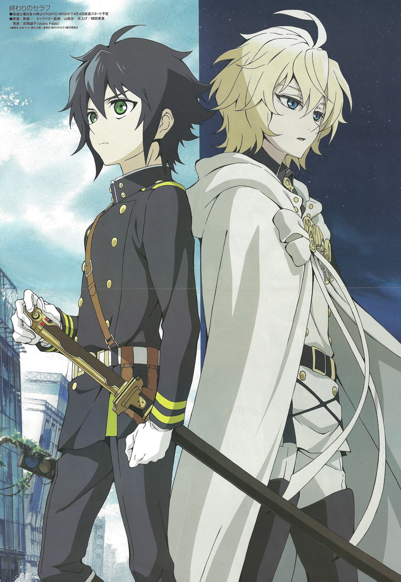 hyakuya, mangaka, production, character, owari, shuichi, michaela, studio, 4K, hara, series, yuuichirou, seraph