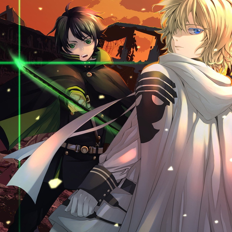 Hyakuya Mikaela, 720P, Hyakuya Yuuichirou, anime, Owari No Seraph