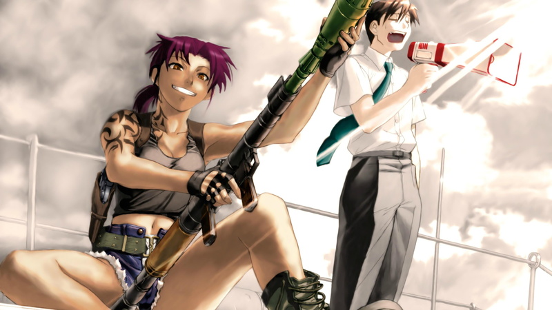 4K, RPG-7, Black Lagoon, Revy