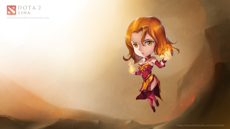  inverse, Dota, DotA 2, lina, 1080P