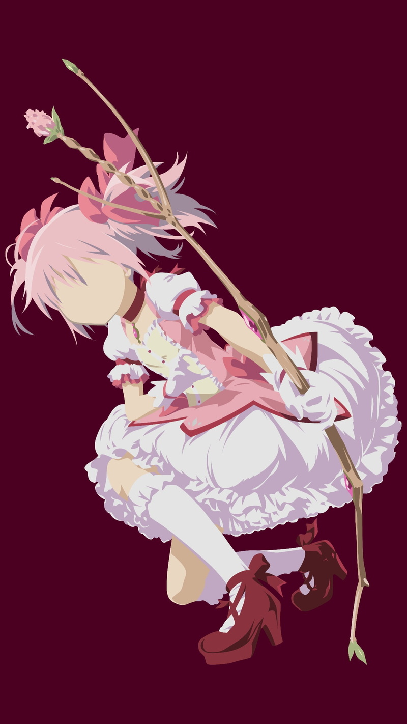 minimalism, creativity, no people, animal, plant, indoors, freshness, Mahou Shoujo Madoka Magica, pink hair, cut out, 2K, luxury, Kaname Madoka, white skin