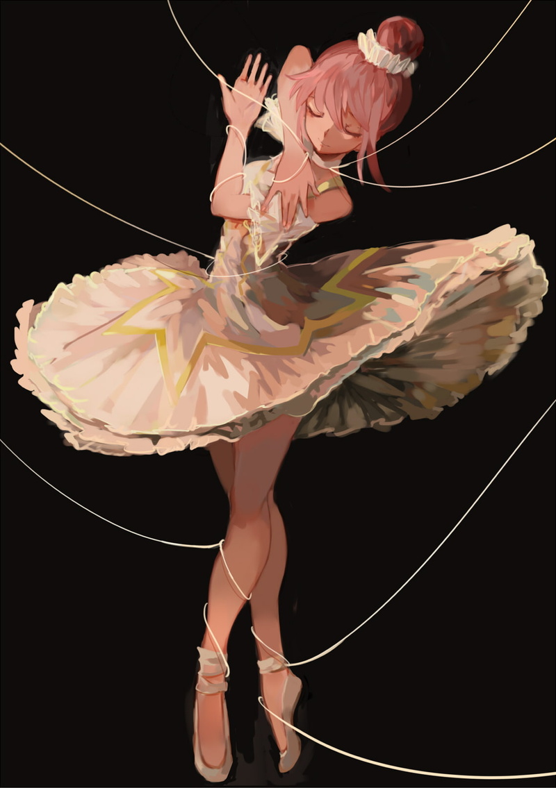 Kaname Madoka, anime, anime girls, ballerina, 720P