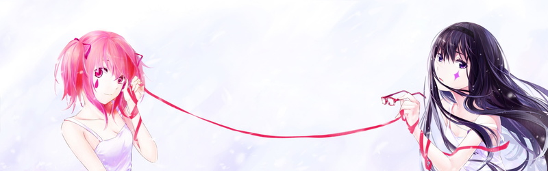 clothing, simple background, fashion, hair, black, females, female, studio shot, ribbon, Mahou Shoujo Madoka Magica, multiple display, illustration, child