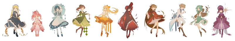 Minako Aino, Makoto Kino, Michiru Kaiou, 5K, Sailor Moon, Rei Hino, Haruka Tenou, Chibiusa Tsukino, Setsuna Meiou, Ami Mizuno, Usagi Tsukino, Hotaru Tomoe