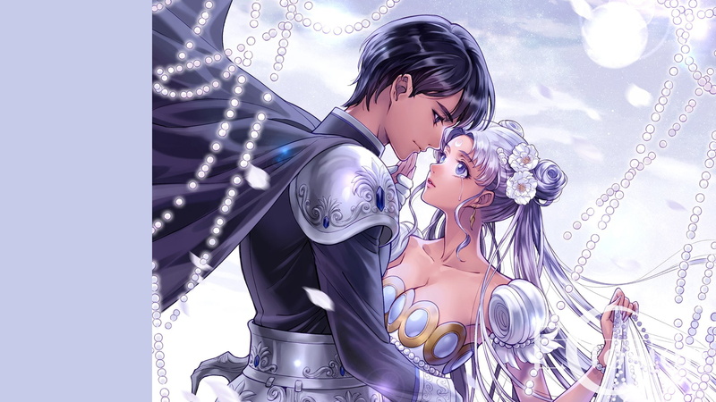 cape, eclosion, mamoru, usagi, tears, sailor, tsukino, moon, 1080P, petals, chiba