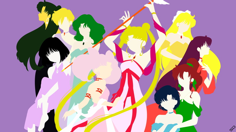Rei Hino, Minako Aino, Michiru Kaiou, Hotaru Tomoe, Makoto Kino, 4K, Ami Mizuno, Usagi Tsukino, Haruka Tenou, Chibi Usa, Sailor Moon, Setsuna Meiou