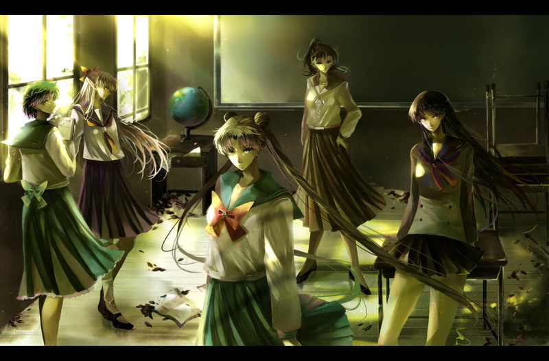 sailor, mizuno, moon, twintails, tsukino, usagi, ami, 720P, long, aino, kino, makoto, hair, seifuku, hino, nako, bow, minako, nonrain, rei