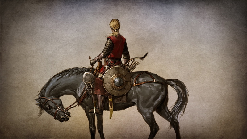 harness, 1080P, mount and blade, horse, girl, warrior, armor