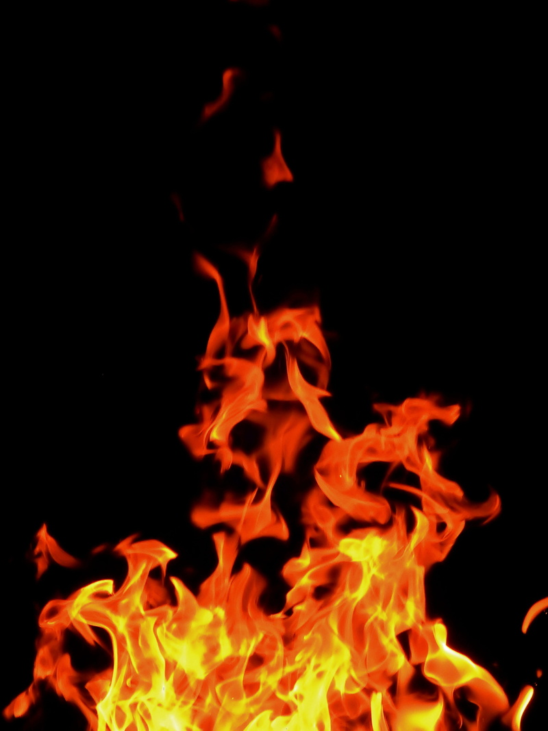 night, dangerous, motion, wood fire, red, bbq, 4K, fire basket, close-up, orange, fireplace, flame, bonfire, background, abstract, brand, fire
