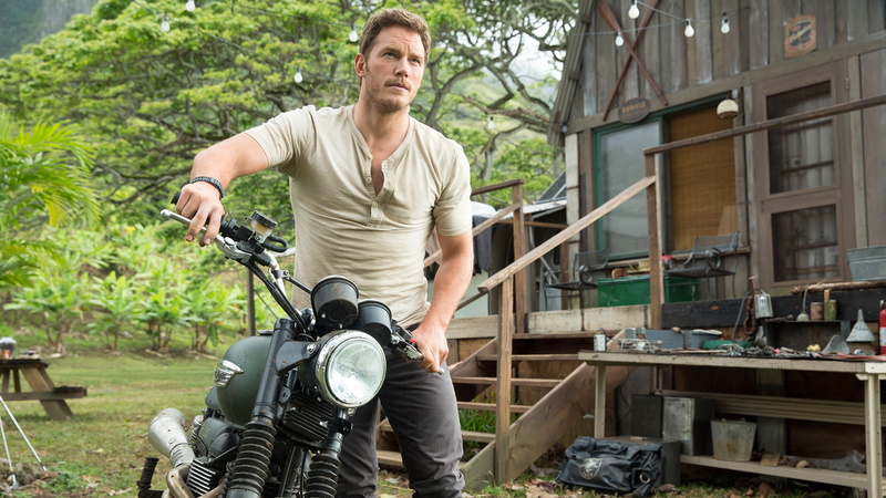chris pratt, jurassic, motorcycle, pratt, chris, world, jurassic world, owen, 2K