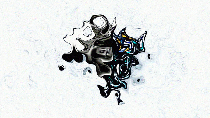 backgrounds, variation, paint, indoors, black color, artwork, white, no people, textured effect, mixing, textured, nature, black, pattern, green, blob