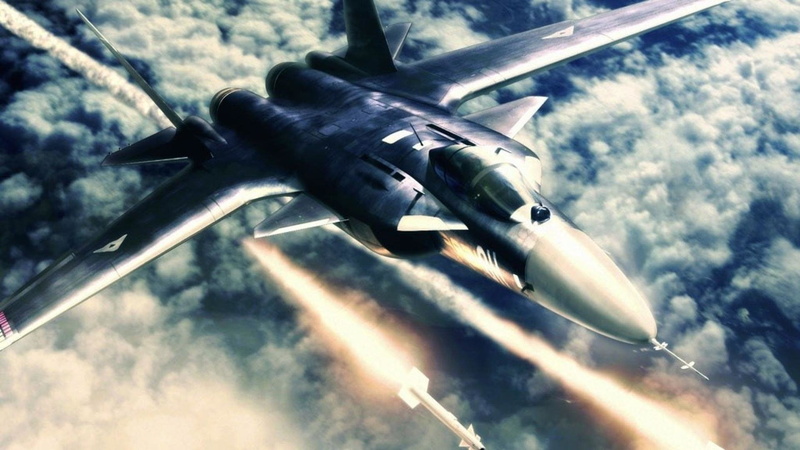 Su-47, Ace Combat, fighting, black, 1080P, Berkut, aircraft, white