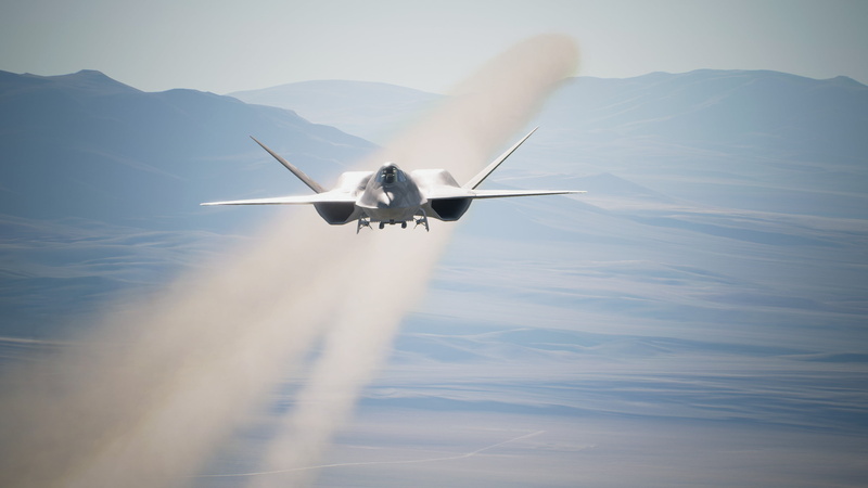 sky, jet fighter, Northrop YF-23, military aircraft, airplane, military, aircraft, sunlight, Ace Combat, Ace Combat 7, 4K