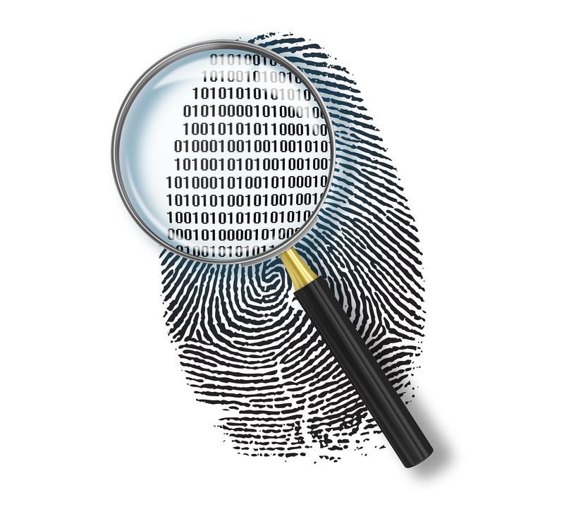 abstract, minimalism, 4K, white background, white, numbers, fingerprints, binary, magnifying glass, black