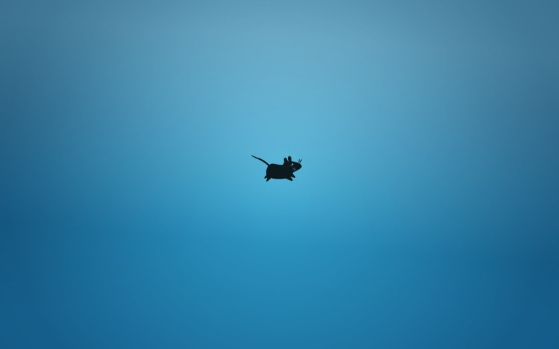 low angle view, minimalism, outdoors, simple background, sky, transportation, vertebrate, Linux, silhouette, blue background, animal, mode of transportation