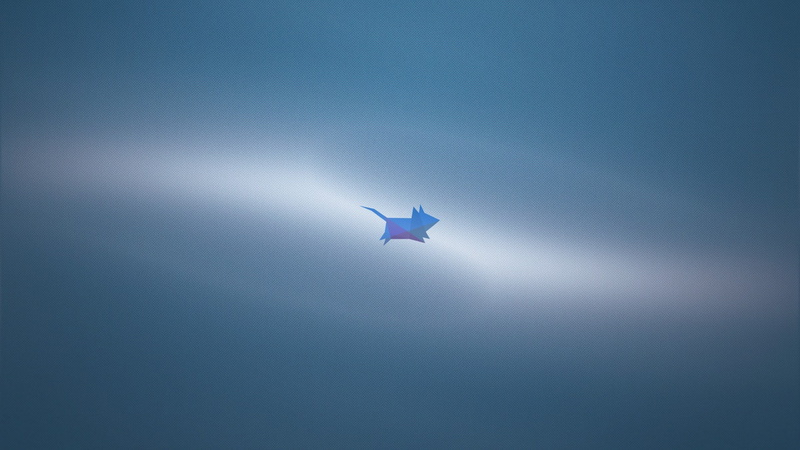 1080P, background, blue, Fox, running, Vortex, Xfce