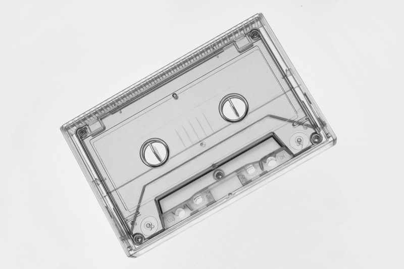 metal, clear, white background, cassettte, single object, sound, close-up, finance, old, equipment, clip, high angle view, cut out, still life, silver colored