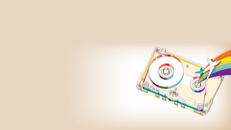 passenger, digital/artwork, 1080P, disc, hd, airplane, cassette, tape, rainbow