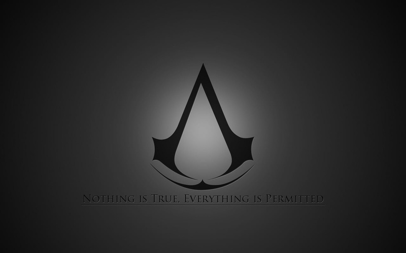 Assassins Creed, 720P, studio shot, script, silhouette, text, s, illuminated, video games, capital letter, lighting equipment, indoors, shape, wall - building feature