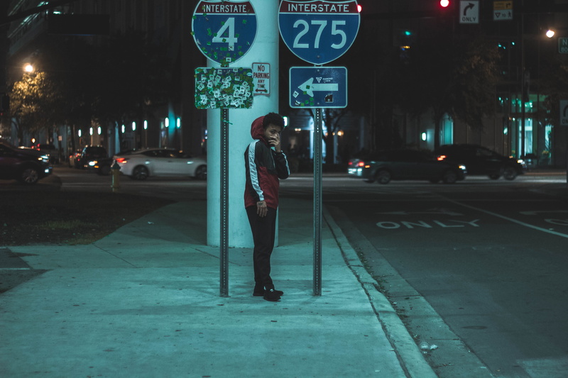 motor vehicle, communication, downtown, city, night, artist, aftrrparty, rapper, jeyson, soundcloud, street, orlando, light, transportation, miami, car