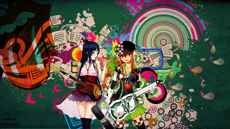 representation, women, celebration, 1080P, festival, three quarter length, characters, outdoors, anime, original characters, Snyp, Akiyama Mio, colorful