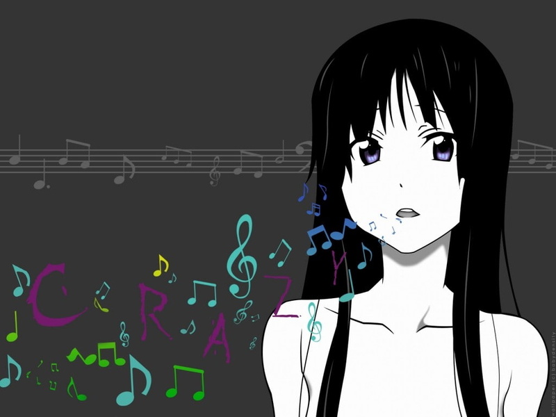 mask - disguise, one person, representation, studio shot, anime girls, Dont Say Lazy, young adult, Akiyama Mio, front view, unrecognizable person, disguise