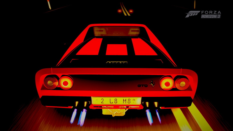 video games, car, Forza horizon 3, ferrari 288 Gto, red, 1080P