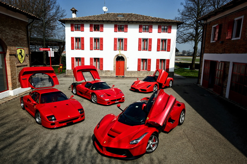 ferrari, f50, enzo, laferrari, 4K, f40, red, luxury, cars
