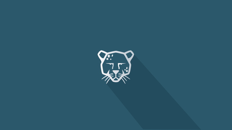 4K, Pardus, Long Shadow, blue, Linux, minimalism