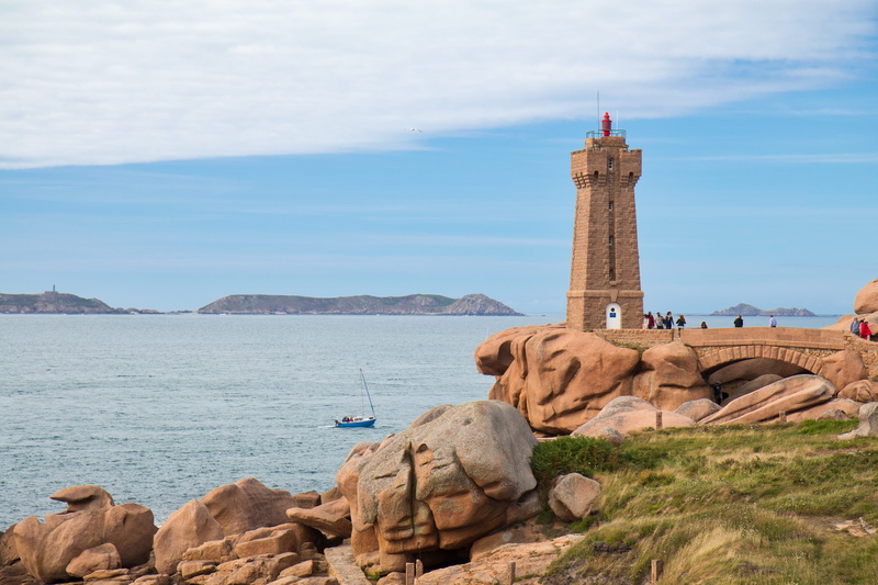 solid, architecture, rock, no people, building, cloud - sky, rock - object, bretagne, sea, france, mountain, scenics - nature, tower, travel, water, beauty in nature