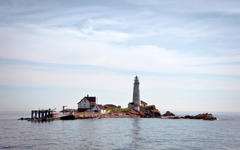 building exterior, outdoors, lighthouse, sea, horizon, 1080P, building, sky, water, architecture, tower, cloud - sky, no people, waterfront, scenics - nature