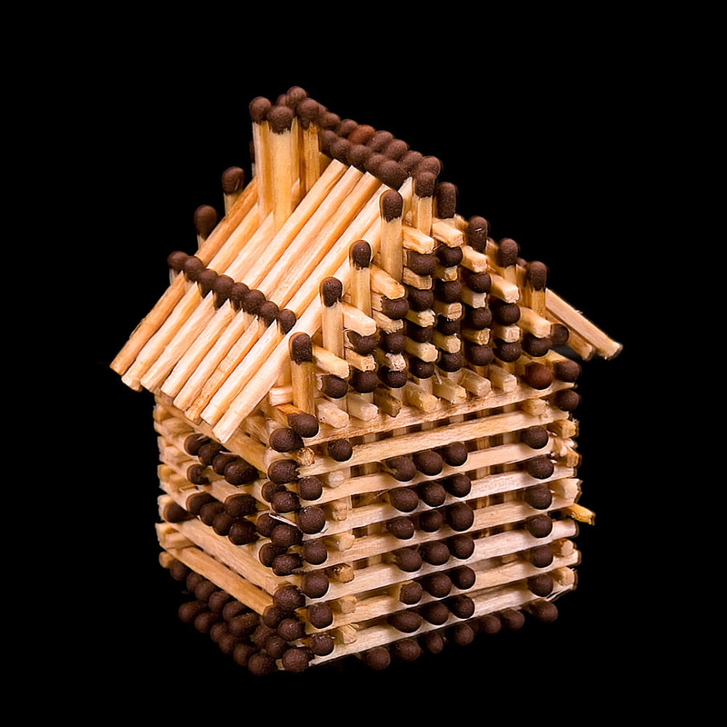safety, flame, stack, indoors, house, 480P, snack, large group of objects, match - lighting equipment, insurance, arrangement, security, model, imitation