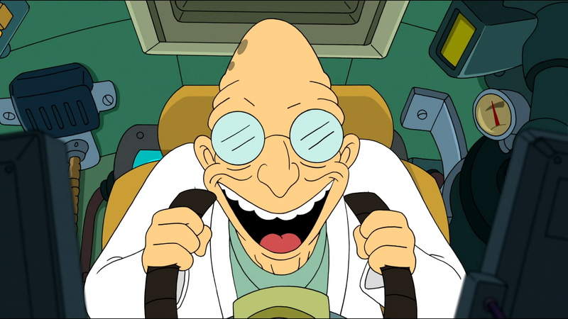 futurama, 1080P, cartoon/comic, farnsworth, professor, hd