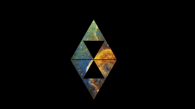 indoors, star shape, black background, creativity, design, triangle shape, triangle, geometric shape, no people, copy space, art and craft, studio shot