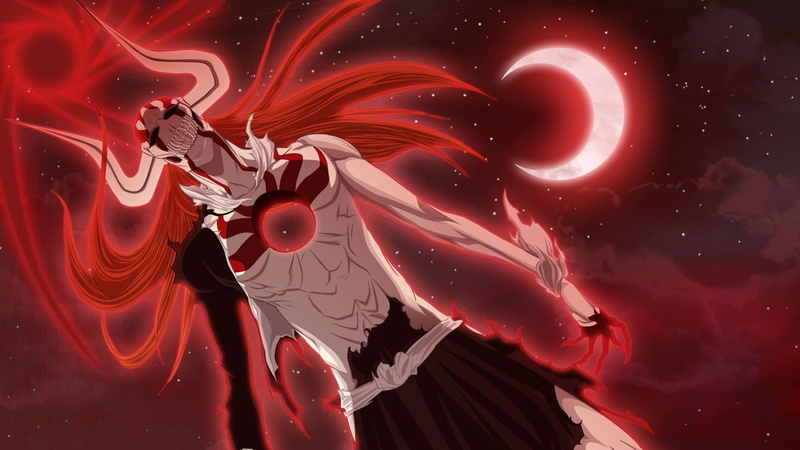 clouds, Hollow, Vasto Lorde, crescent moon, Moon, 1080P, Kurosaki Ichigo, anime, Bleach