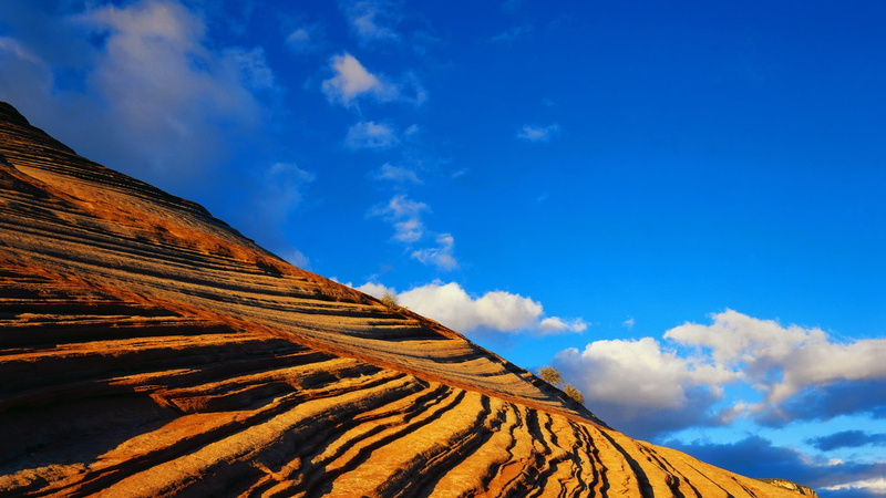 1080P, Red, Strange, Hillside, Rock