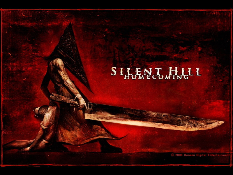 games, head, pyramid, hd, silent hill, art, game, video, horror, 480P, homecoming, pyramid head, evil, dark