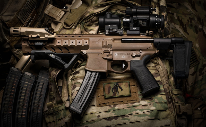 machine, 5K, MPX, optics, camouflage, SIG-Sauer, the gun