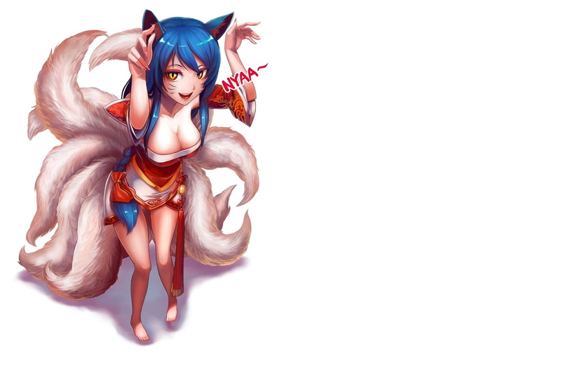 legends, front view, league of legends, gesture, art, beautiful woman, creativity, looking at camera, simple background, neckline, 1080P, look, angel
