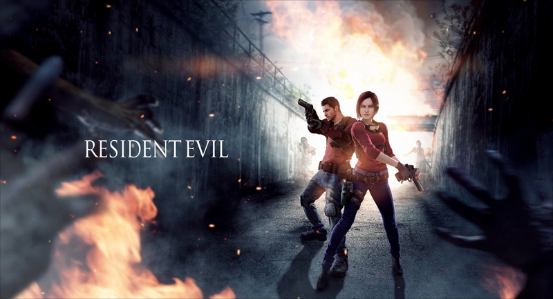 two people, anger, men, Claire Redfield, capcom, male, evil, girl, resident, full length, people, aggression, warning sign, weapon, 4K, Resident Evil