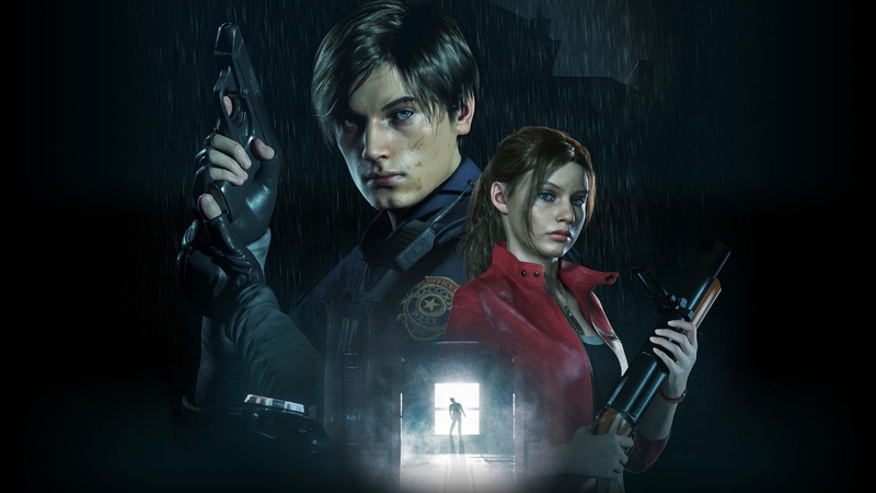 Leon Kennedy, Form, 1080P, Claire Redfield, Jacket, The game, Resident evil 2, Weapons, Guy, Gun, Girl