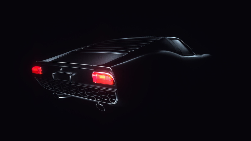 digital art, Lamborghini Miura, lines, black background, Lamborghini, black, car, lights, 1080P, flashlight, shadow