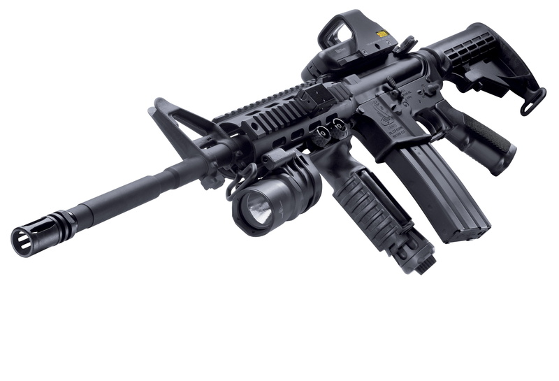 black Color, still life, aiming, black, cut out, weapon, home video camera, single Object, special, body Armor, close-up, lens - optical instrument