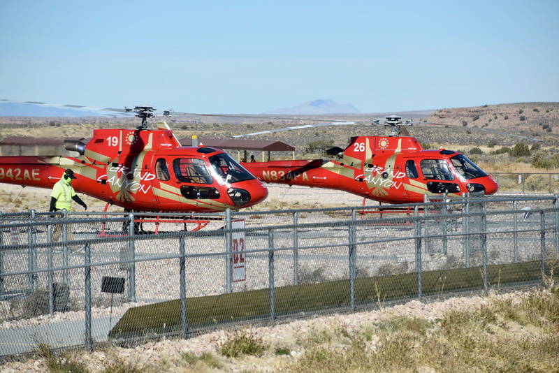 landscape, helicopters, rotors, nature, architecture, building exterior, no people, land vehicle, air vehicle, red, clear sky, fence, built structure, outdoors