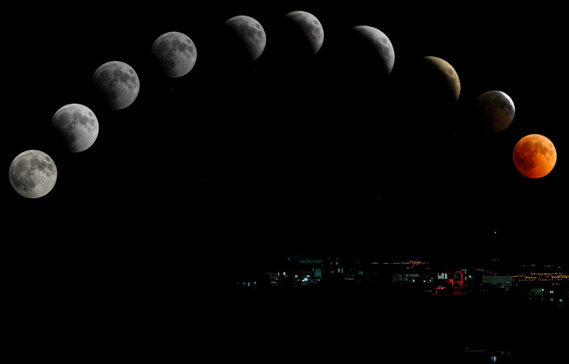 timelapse, moonbold, sphere, satellite, outdoors, no people, scenics - nature, sky, colors, planetary moon, space exploration, digital composite, luna