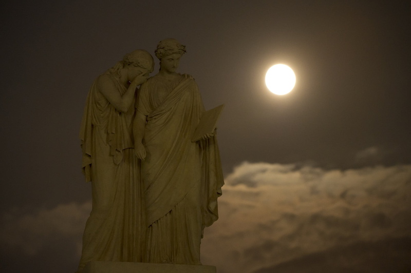 spirituality, sky, new moon, naval monument, astronomy, history, two, peace monument, creativity, religion, human representation, grief, america, architecture
