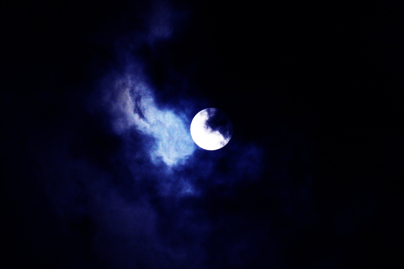 horizon, full moon, moonlight, tranquility, clouds, moon, eclipse, exploration, nature, discovery, light reflections, scenics - nature, beauty in nature