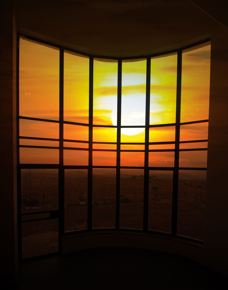 Super Moon, moonlight, nature, evening, scenics - nature, no people, architecture, Night, window, sky, sunset, indoors, horizon over water, supermoon, astronomy
