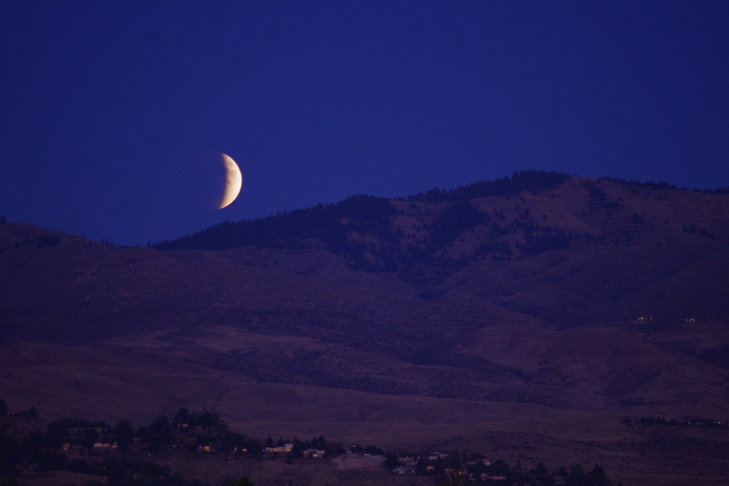 full moon, moon, eclipse, land, 4K, tranquility, moonlight, lunar, dusk, copy space, hills, scenics - nature, sky, tranquil scene, space, beauty in nature