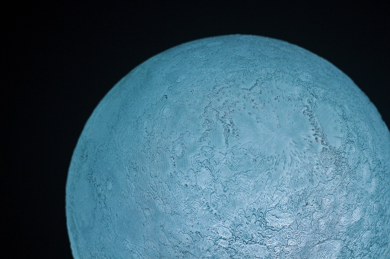 4K, LED, Moon, Supermoon, blue, 4K